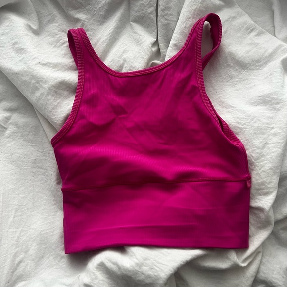 Lululemon Power Pivot Tank Rib Sonic Pink - Picture 5 of 7